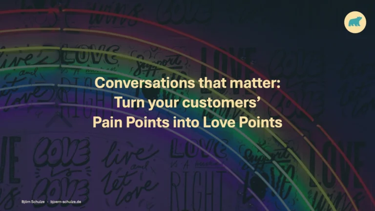 Graphic about turning customer experience pain points into positive product experiences.
